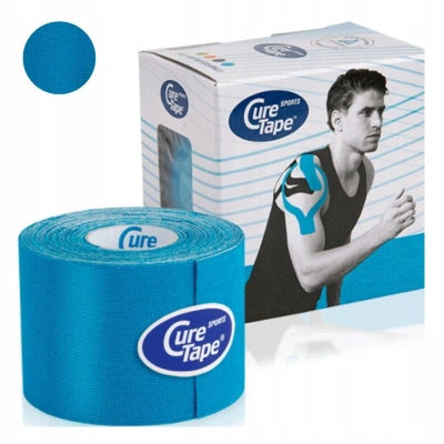 CureTape Sports Taśma Kinesiotaping 5 cm x 5 m – Niebieska CureTape Sports Taśma Kinesiotaping 5 cm x 5 m – Niebieska