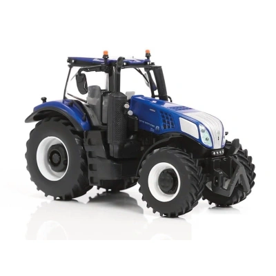 TOMY Britains traktor zabawkowy „New Holland T8.435”, dla dzieci od 3 lat z regulacją wysokości tylnego hydraulicznego i składanymi lusterkami, obciążeniem przednim, 43216, Multi