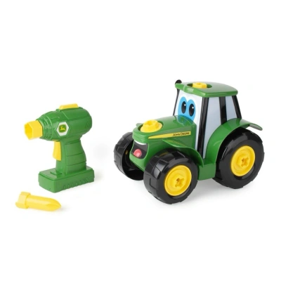 John Deere Build A Johnny Tractor 16 częściowy budynek farma zabawka samochód traktor z wiertarką zmotoryzowaną dla 18 miesięcy, 2, 3 i 4 lat chłopców dziewcząt John Deere Build A Johnny Tractor 16 częściowy budynek farma zabawka samochód traktor z wiertarką zmotoryzowaną dla 18 miesięcy, 2, 3 i 4 lat chłopców dziewcząt