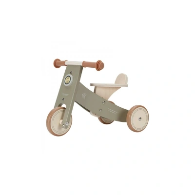 Little Dutch Drewniany rowerek trójkołowy Olive FSC Little Dutch Drewniany rowerek trójkołowy Olive FSC