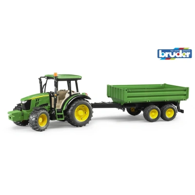 Bruder, Traktor John Deere 5115M z przyczepą wywrotką , 02108 Bruder, Traktor John Deere 5115M z przyczepą wywrotką , 02108
