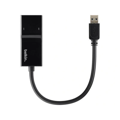 Adapter Belkin Usb 3.0 Gigabit Ethernet, Przewodowy, Usb, Czarny, B2B048