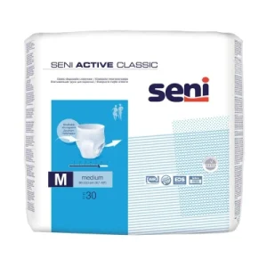 Wyrób medyczny, Seni Active Classic, elastyczne majtki chłonne, medium 80 110 cm, 30 sztuk Wyrób medyczny, Seni Active Classic, elastyczne majtki chłonne, medium 80 110 cm, 30 sztuk