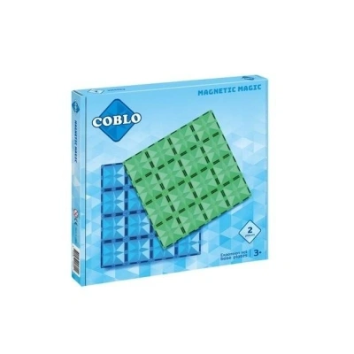 Coblo Klocki Magnetyczne 2 Płyty 30×30 cm