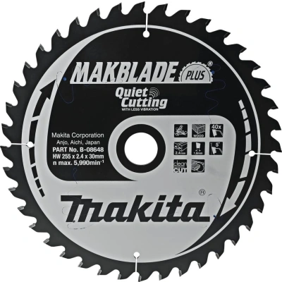 Piła tarczowa MAKITA, 255 x 30 mm B 08648 - obrazek 1
