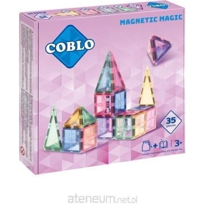 Magnetyczne klocki konstrukcyjne Pastel 35 el.