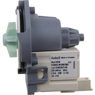 Oryginalna pompa spustowa Zmywarka 488000386526, C00386526 WHIRLPOOL - obrazek 1