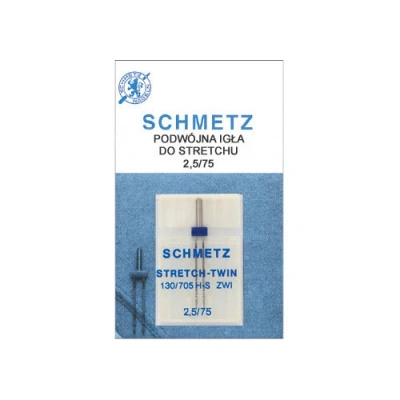 Igła Schmetz do stretchu, podwójna, 2.5/75 Igła Schmetz do stretchu, podwójna, 2.5/75