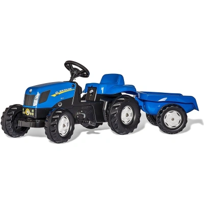 Rolly Toys 013074 Traktor Kid New Holland Agriculture z przyczepą - obrazek 1