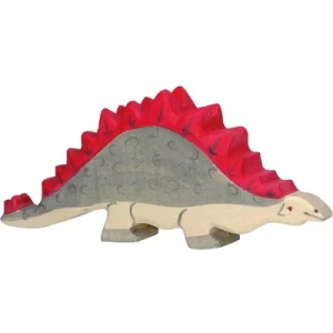 Holztiger 80335 Stegosaurus, czerwony/szary Holztiger 80335 Stegosaurus, czerwony/szary