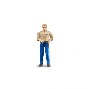 Bruder, Figurka mężczyzny białego w niebieskich dżinsach, 060006 Bruder, Figurka mężczyzny białego w niebieskich dżinsach, 060006
