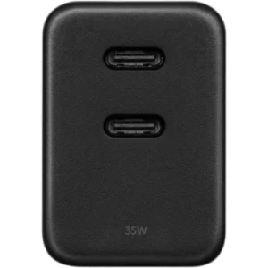 Native Union Fast GaN Charger ładowarka sieciowa domowa do telefonów tabletów 35W PD, 2x USB C (black) Native Union Fast GaN Charger ładowarka sieciowa domowa do telefonów tabletów 35W PD, 2x USB C (black)