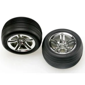 TRAXXAS 5574R komplet kół Twin Spoke 2.8′ Chrome Wheels & Alias Tires TRAXXAS 5574R komplet kół Twin Spoke 2.8′ Chrome Wheels & Alias Tires