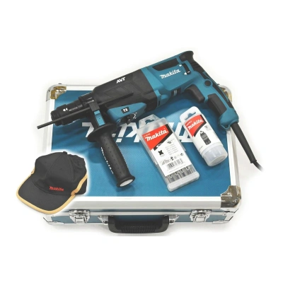Makita Hr2631Ft13 Młot Udarowo Obrotowy Sds Plus 26 mm w Aluminiowej Walizce Niebieski/Czarny - obrazek 1