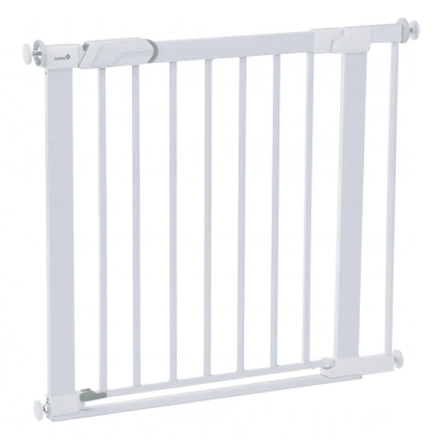 Safety 1st Flat Step Bramka Zabezpieczająca, Zabezpieczająca z Mechanizmem Dociskowym, dla Dzieci nadaje się Również do Blokowania Wejścia na Schody Psom, Metal White Safety 1st Flat Step Bramka Zabezpieczająca, Zabezpieczająca z Mechanizmem Dociskowym, dla Dzieci nadaje się Również do Blokowania Wejścia na Schody Psom, Metal White