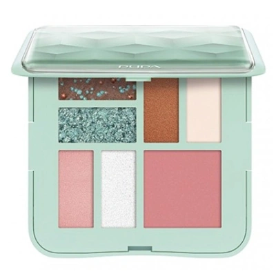 Pupa Milano, 3d Effects Design S Eyeshadow Palette, Paleta Cieni Do Powiek, Tiffany, 8g - obrazek 1