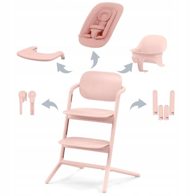 Krzesełko do karmienia Cybex Lemo 4w1 Pearl Pink Krzesełko do karmienia Cybex Lemo 4w1 Pearl Pink