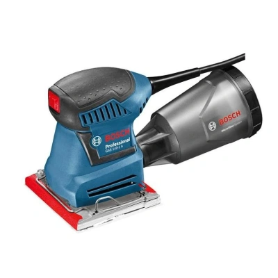 Bosch Professional: szlifierka oscylacyjna GSS 140 1 A (pojemnik na pył z mikrofiltrem, papier ścierny, płyta szlifierska, dziurkownik) - obrazek 1
