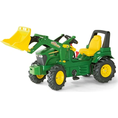 Rolly Toys 710126 Traktor Farmtrac John Deere z łyżką i pompowanymi kołami