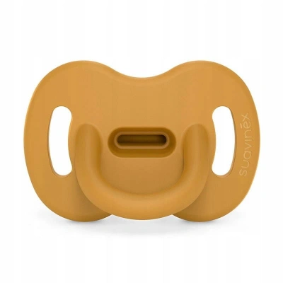 SUAVINEX Silikonowy smoczek fizjologiczny SX Pro Mustard 0 6M - obrazek 1