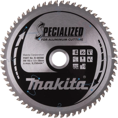 Tarcza tnąca do aluminium 165 x 20 1,8 mm, 60Z Makita B 56568 Domitech.pl - obrazek 1
