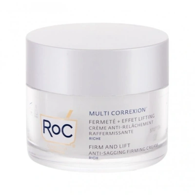 RoC Multi Correxion Anti Relaxing Firm + Lift krem do twarzy przeciwzmarszczkowy i przeciwstarzeniowy Poprawia wytrzymałość Kosmetyczny efekt liftingu 50 ml - obrazek 1